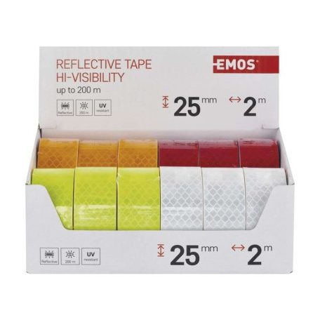 EMOS Öntapadós fényvisszaverő szalag  25/2 12db, display box