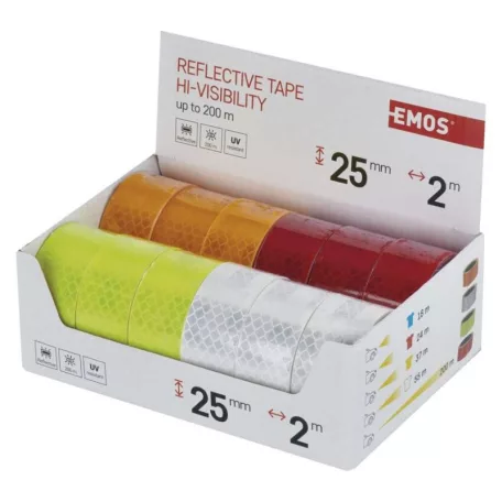 EMOS Öntapadós fényvisszaverő szalag  25/2 12db, display box