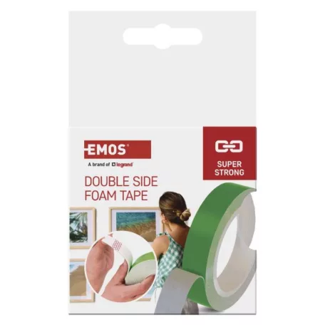  Kétoldalas habszalag 20 mm / 3 m, zöld