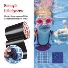 Javító ragasztószalag úszómedencékhez, 1 m × 100 mm, fekete