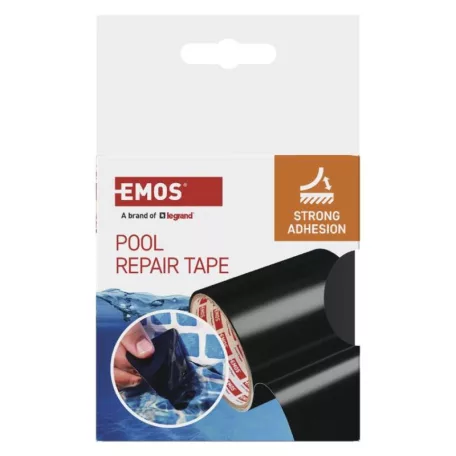 Javító ragasztószalag úszómedencékhez, 1 m × 100 mm, fekete