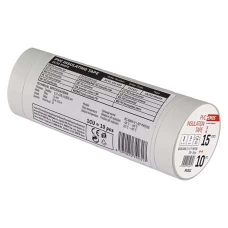 EMOS Szigetelőszalag 15/10 fehér