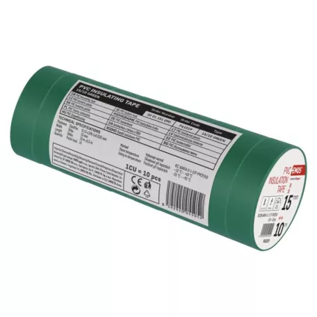 EMOS Szigetelőszalag 15/10 zöld