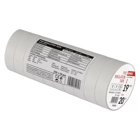 EMOS Szigetelőszalag 19/20 fehér