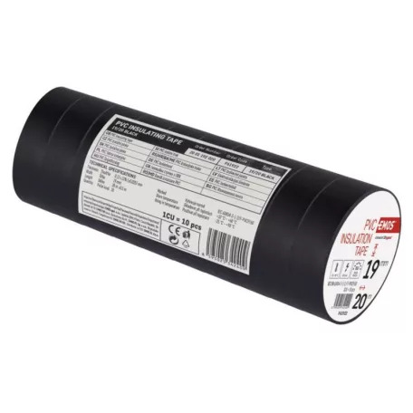 EMOS Szigetelőszalag 19/20 fekete