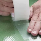 Javító ragasztószalag polikarbonáthoz és üveghez, 25 m × 50 mm, átlátszó