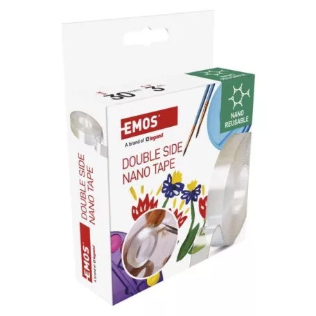  Kétoldalas NANO szalag 30 mm / 3 m, átlátszó