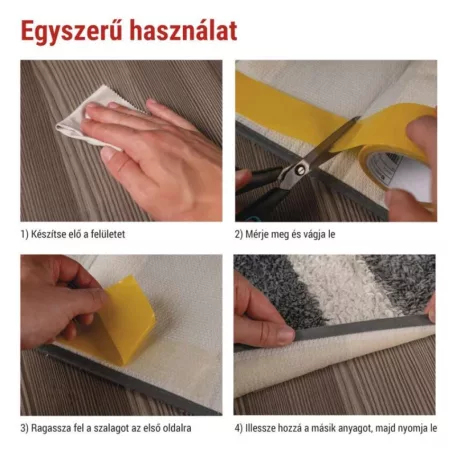 Kétoldalas DUCT szalag 50 mm / 10 m, átlátszó