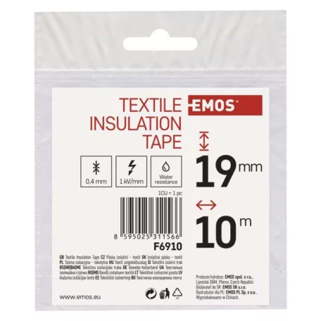 EMOS Szigetelőszalag textil 19/10