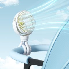   JisuLife FA40 White Octopus mini ventilátor, 4 fokozat, 4000mAh akkumulátor, fehér