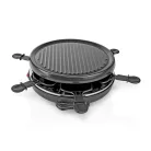 Gourmet / Raclette | Grill | 6 Személy | Spatula | Tapadásmentes bevonat | Kerek