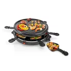 Gourmet / Raclette | Grill | 6 Személy | Spatula | Tapadásmentes bevonat | Kerek