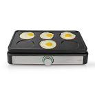 Partiwok-készlettel | Grill | 6 Személy | Spatula | Hőmérséklet beállítás | Tapadásmentes bevonat | Téglalap