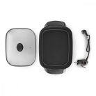 NEDIS Elektromos Serpenyő | 40 cm | Vastag Fröccsöntött Alumínium Váz elektromos asztali grill fcsp110ebk40