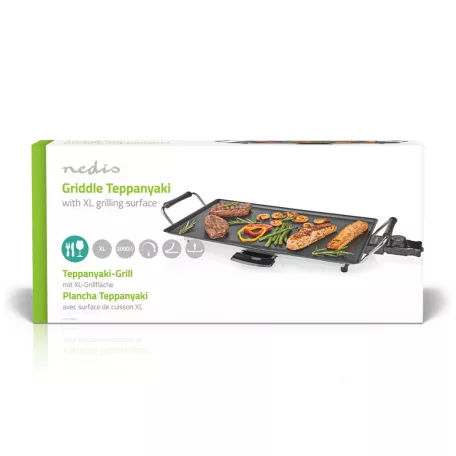 Teppanyaki Asztali Grill | Sütő felület (h X sz): 47.5 x 26.5 cm | 5 Hőbeállítások