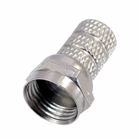 Home FF 21 F csatlakozódugó, fém, KH 3 kábelre tekerhető, egyenes kivitel