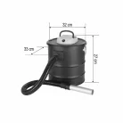 HOME FHP810 hamuporszívó, 800 W, 15 literes fém tartály, mosható szűrő, alumínium csővég