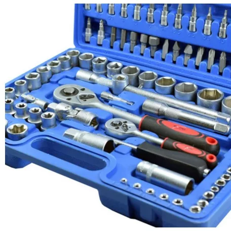 FLINKE 108 részes racsnis dugókulcs és csavarhúzó készlet, KULCSKÉSZLET