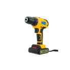 Flinke akkus ütvefúró, ütvecsavarozó 18V (FK-8026) 2db akkumulátorral és töltővel kofferban Flinke akkus csavarbehajtó fúró ütvefúró akkuval készletben (sárga) papír dobozban