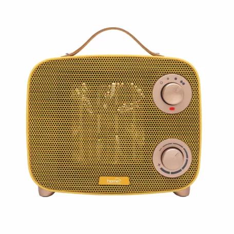 HOME FK58Y hordozható PTC kerámia fűtőtest, max. 1500 W, termosztát, 2 fokozat, 3 üzemmód, sárga színű