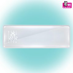   Home Smart fali ventilátoros fűtőtest üveg előlappal FKF 54203 Wifi-s okos LCD kijelzős fali fűtőtest, 2000W TUYA applikáció fali fűtőtest PTC
