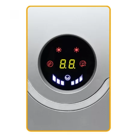 Home FKF 56202 LCD PTC Fali fűtőtest LCD kijelzővel, ezüst, 2000 W ventilátoros fali fűtőtest - FKF 56202-