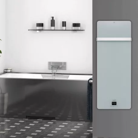Home FKG 850 WiFi okos fűtőtest törölközőszárítóval, 850W Smart infra törölközőszárítós fűtőtest TUYA APP-pal