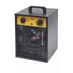   HOME FKI5 hordozható ventilátoros fűtőtest, max. 5000 W, 2 fokozat, termosztát, IPX4, dupla falú ház