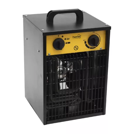 HOME FKI5 hordozható ventilátoros fűtőtest, max. 5000 W, 2 fokozat, termosztát, IPX4, dupla falú ház