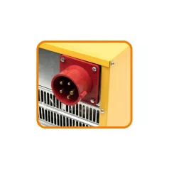   Home FKI 50 hordozható elektromos ventilátoros ipari fűtőtest, 2500W/5000W, IPX4 védelem