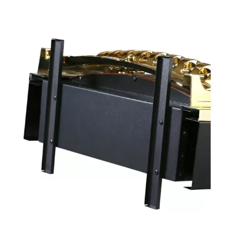 HOME FKK25G szabadon álló elektromos látványkandalló, max. 2000 W, LED lángeffekt, 2 fokozat, mechanikus vezérlés, arany díszítés