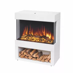   HOME FKK28 szabadon álló elektromos látványkandalló, max. 1800 W, 2 fokozat, LED lángeffekt, fagyőr funkció