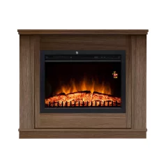   Home FKKF06 + FKKI 03 KIT FKK CALGARY beépíthető elektromos látványkandalló kerettel, admiral dió