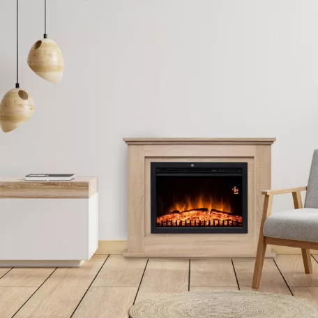 HOME FKKF 03 BOLOGNA világos sonoma keret kandallóbetéthez (CSAK KERET ) látványkandallóhoz