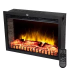 Home FKKI 04 Beépíthető elektromos látványkandalló, 1000W/2000W, Távirányító, LED, Fekete Beépíthető látványkandalló-betét