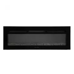   Beépíthető vagy falra szerelhető elektromos kandalló, 127 cm, távirányító, színválasztás, természetes égés hatás, időzítő, színes láng, teljesítmény 2000 W Beépíthető látványkandalló