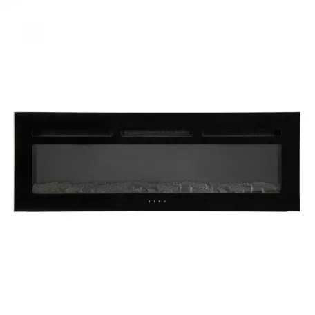 Beépíthető vagy falra szerelhető elektromos kandalló, 127 cm, távirányító, színválasztás, természetes égés hatás, időzítő, színes láng, teljesítmény 2000 W Beépíthető látványkandalló