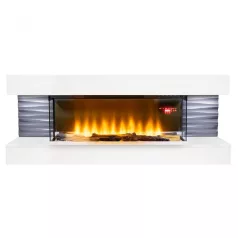   Home FKK 10 panoráma elektromos kandalló 112cmx45cm 8 tűztér világítási mód beépített termosztát a+ energiaosztály