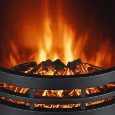   Home FKK 14 szabadon álló elektromos kandalló, 1000W/2000W, fekete