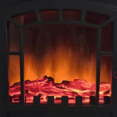   Home FKK 15 szabadon álló elektromos kandalló, 1000W/2000W, fekete
