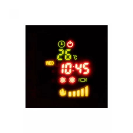 Home FKK 18 Szabadon álló elektromos kandalló, 1000W/2000W, Távirányító,hangulatvilágítás, Fehér Szabadon álló látványkandalló, fehér