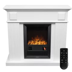   Home FKK 18 szabadon álló elektromos kandalló, 1000W/2000W, fehér