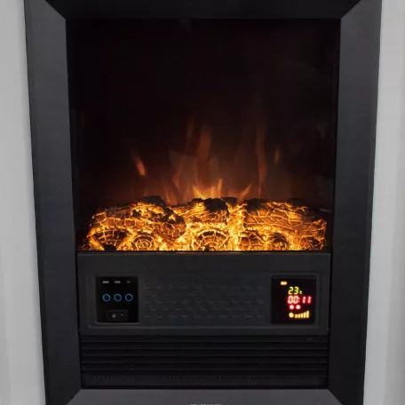 Home FKK 18 szabadon álló elektromos kandalló, 1000W/2000W, fehér