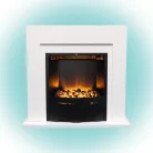 Szabadon álló látványkandalló, fehér