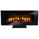 Home FKK 24 Elektromos kandalló, 1800 W, 2 teljesítményfokozat, Elektronikus termosztát, Fekete Elektromos fali kandalló, talppal