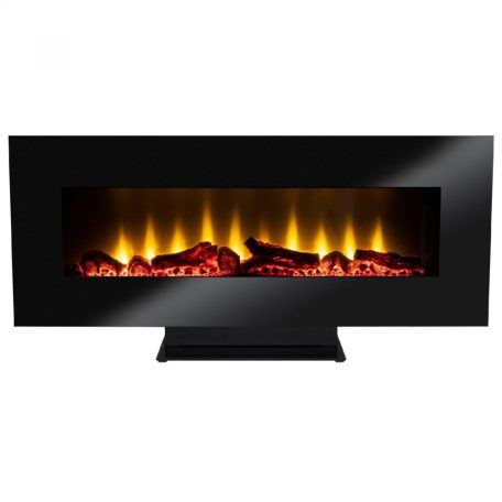 Home FKK 24 Elektromos kandalló, 1800 W, 2 teljesítményfokozat, Elektronikus termosztát, Fekete Elektromos fali kandalló, talppal