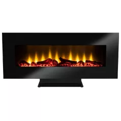   Home FKK 24 falra szerelhető vagy talpra állítható elektromos látványkandalló, 900W/1800W, heti program, távirányító, fekete