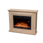 Home FKKF 03 + FKKI 03 KIT látványkandalló világos sonoma színben 1000/2000w termosztát távirányító Led panel fűtésre is ajánlott