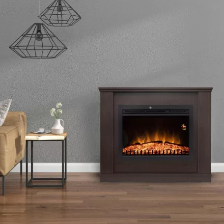 Home FKKF 02 + FKKI 03 KIT elektromos látvány kandalló 1000/2000w termosztát led panel távirányító fűtésre is ajánlott