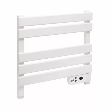 HOME FKTW150W fali elektromos törölközőszárító, 150 W, LED kijelző, IPX4, alumínium, fehér színű